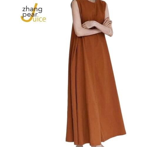Zhang Pear Juice Linen Summer Dresses