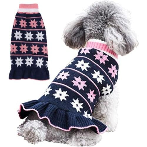 Winter Dog Sweater New Dog Christmas Clothes Warm Soft Knitting Pet Dog Coat For Small Medium Dogs Clothes for Yorkies Chihuahua