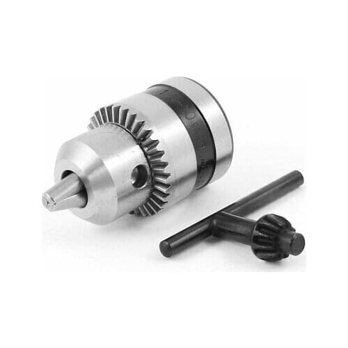 1pc B12 1.5-10mm Capacity Mounted Spanner Drill Chuck w Key Tool