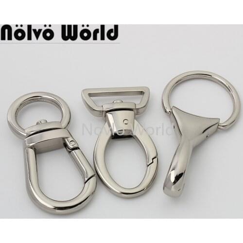 10-50 pieces 3 sizes 74*23mm 66*30mm 89*34mm alloy meterial snap hook for hiking bag metal swivel clasp chain bag hardware