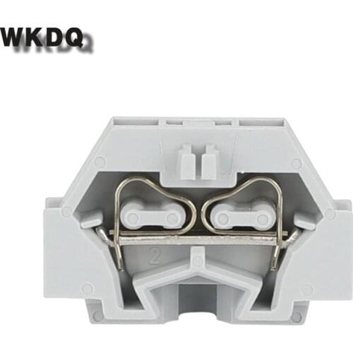 10pcs 260-301 Wire Conductor 2 Conductors Miniature Feed Through Din Rail Terminal Block Connector