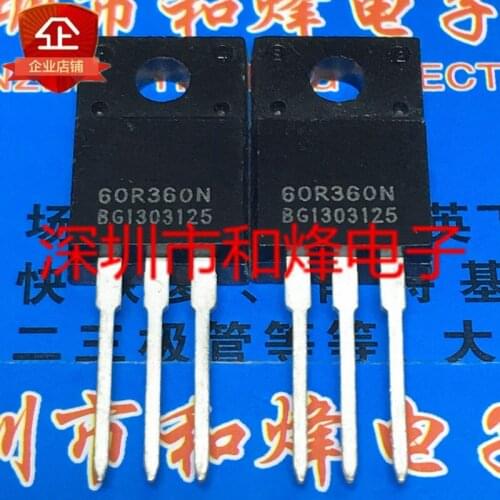 10PCS 60R360N TO-220F 100% New&original