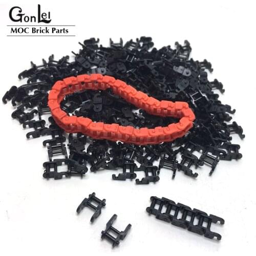 100-500Pcs/lot High-Tech Parts Bulk Chain Link Gear Tank Track Tread Motorcycle Train Caterpillars 3711 Building Blocks Bricks