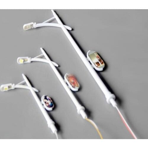 100pcs/lot Building model material DIY sand table model street lamp advertising lamp light LED light street lamp 3V
