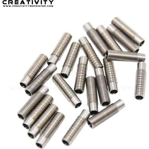 2PCS Creativity Heat Break 3D Printer Parts PTFE 3D Printer Parts Throat, used for Creality CR-10S pro 3D Printer Extruder Hot