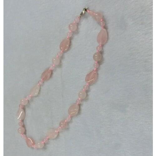 3pcs Natural Stone Rose Quartzs Opal Bijoux Boho Rotate Necklaces Women Necklace Pendants Distortion Beads Bohemian Jewelry Free