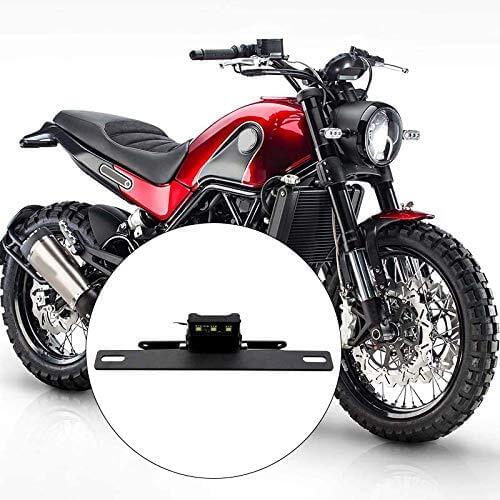 Motorcycle parts Rear License Registration Plate Tail Frame Holder Bracket Modified with Led Light for Benelli Leoncino 500 Bj50