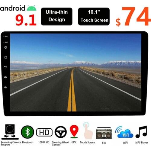 2G+32G 2Din Android 9.1 9/10 inch Car Central Multimedia 2 Din Stereo Receiver Auto Radio GPS Navi FM Audio Bluetooth