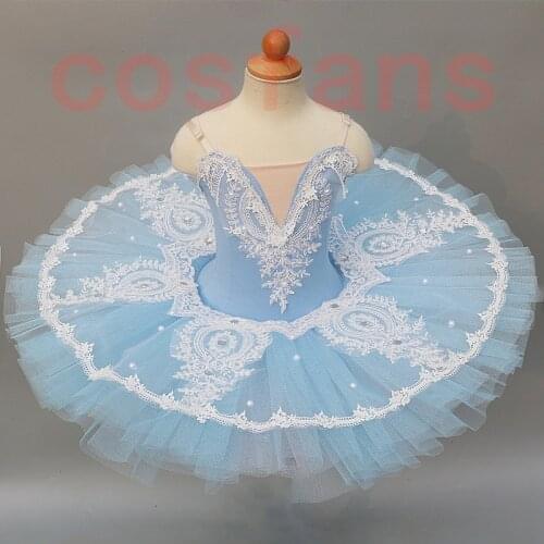 Sky blue ballet tutu women ballerina party professional ballet tutu child kids girls ballet mujer dance costumes for gir