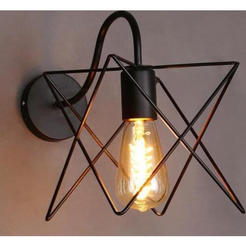 Sconce Light Vintage Home Loft Retro Wall Lamp Irregular Wall Light Industrial Style Iron Lanterns Suspension Pendant Light