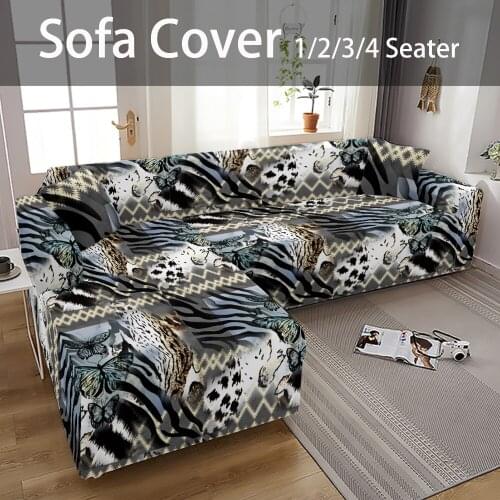 Natural Scenery Style Sofa Cover Book Decorative Cushions Of Sofa Two And Three Seats Sofa Covers Butterfly Pattern Duvet Covers