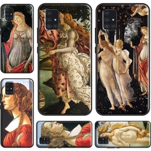 Sandro botticelli Renaissance painting Case For Samsung A32 A52 A72 A12 A42 A21S A20e A10 A20S A40 A50 A70 A11 A51 A71 A31 Coque