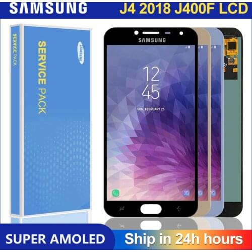 5.5'' Super AMOLED For Samsung Galaxy J4 J400 J400F J400G/DS SM-J400F LCD Display with Touch Screen Digitizer Assembly Replace