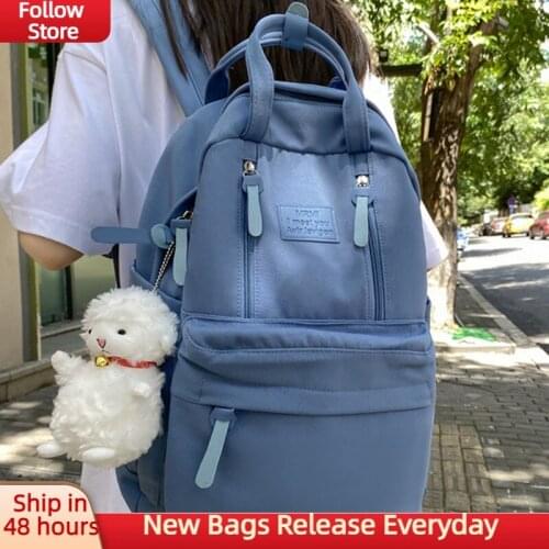 Travel Women Shoulder Bag Large Capacity Nylon Fashion and Casual School Bag 2021 High Quality Waterproof Teenage Girls Backpack