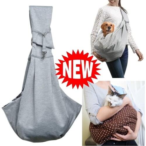 Reversible Pet Sling Carrier Bag Puppy Small Dogs Cats Outdoor Travel Bag Shoulder Carry Tote Handbag