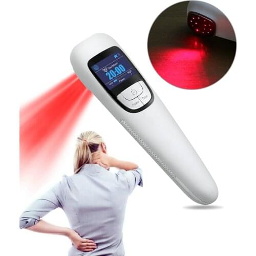 Physical Laser Therapy Device Acupuncture Physiotherapy Handy Cure Pain Relief 3x808nm 13x650nm Powerful Pain Relief