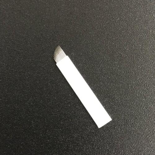 Wholesale 0.25mm 200 pcs Microblading Needle 12 Pin Lamina Tebori 12 Flex Microblading 12 Prong Flat Permanent Makeup Supplies