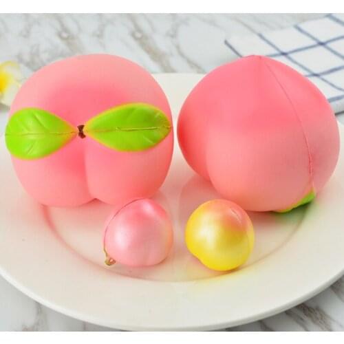050 Imitation food fake peach PU / size fruit peach soft feel peach