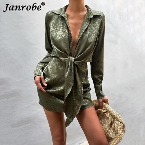 Модные платья-рубашки Janrobe China At AliExpress