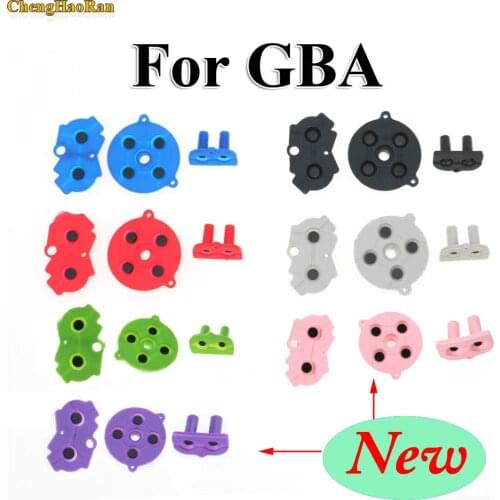 2sets High Quality Colorful For Nintendo Game Boy GBA Advance Button Silicone Rubber Conductive Contacts AB Select Start D pad