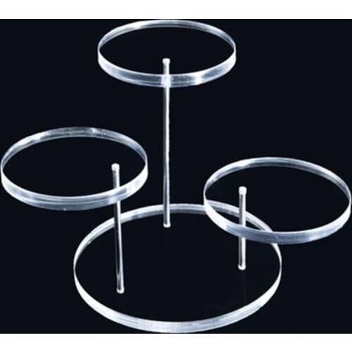 3 Tray Fashion Jewelry Stand Earring Ring Bracelet Necklace Acrylic Holder Watch Jewelry Storage Organizer Showcase Display
