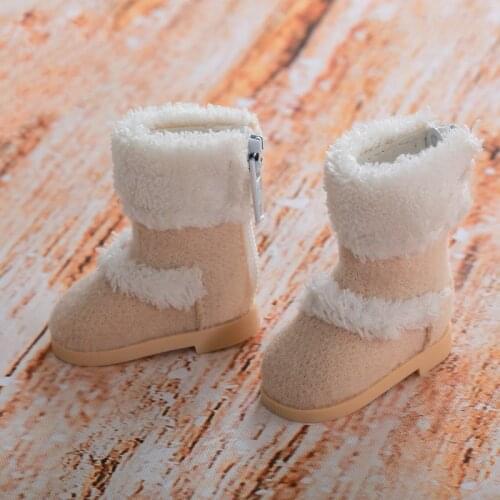 BJD doll shoes are suitable for 1/6 size fashionable round head thickened womens boots warm shoes and low-top shoes