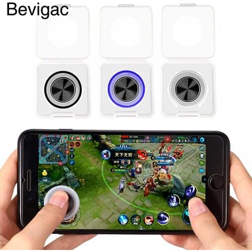 Bevigac Mobile Game Joystick Rocker Touch Screen Joypad Controller with Dust-proof Storage Box for iPhone iPad Samsung Tablet