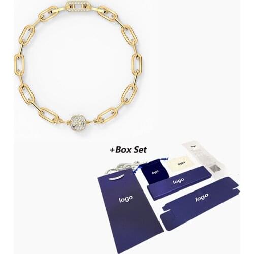 Fashion SWA New THE ELEMENTS CHAIN Ladies Gold Bracelet Charming Link Magnetic Buckle Decoration Female Romantic Jewelry Gift