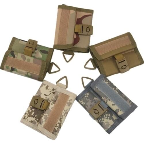 Molle Commuter Tactical Wallet Outdoor Multi-function Card Holder Key Storage Bag Velcro Camouflage Wallet