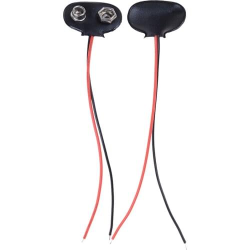 New 10cm T Type 9V Battery Snap Connector clip Lead Wires holder Wholesale Hot Sale 10pcs