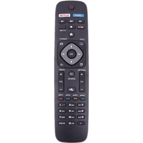New Arrival Replacement Remote Control Black Portable Remote Controller Fit For Philips NH500UP 4K UHD Telvision Mayitr