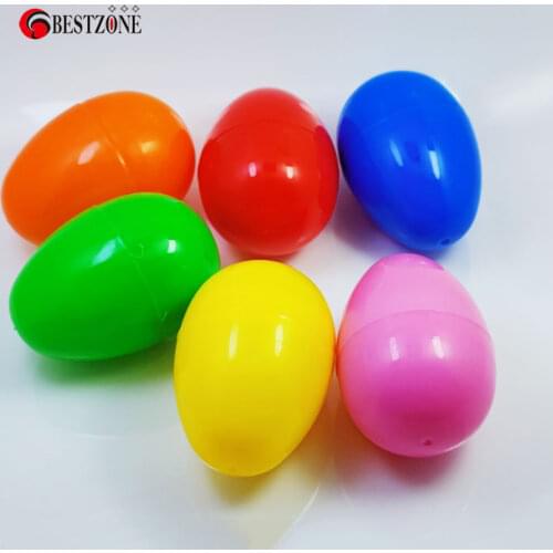 50pcs Mixed Colorful big size 55x80mm Easter Decoration For Home Kids Children DIY Painting Egg