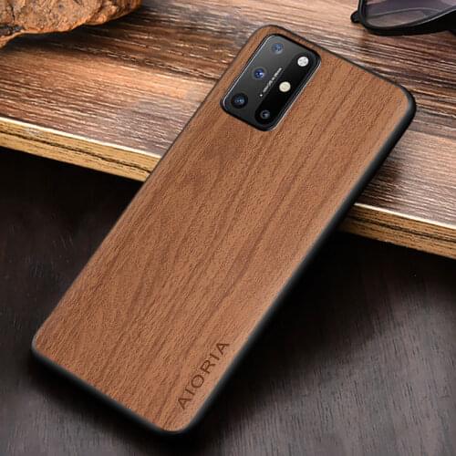 WoodLike case for Oneplus 8T 8 Pro Nord TPU+PC+PU leather skin covers coque fundas for Oneplus 7 7T Pro 6 6T