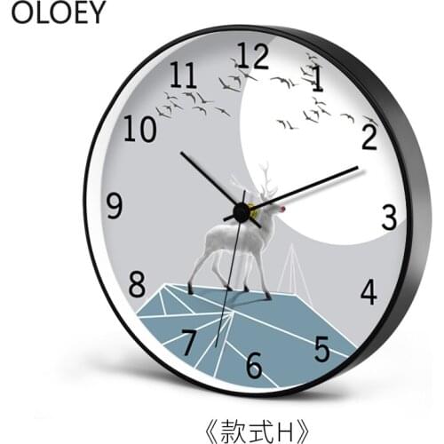 Modern Creative Large Wall Clock Living Room Bedroom Home Decor Silent Clocks Bracket Clock Wall Watch Farmhouse Decor Metal