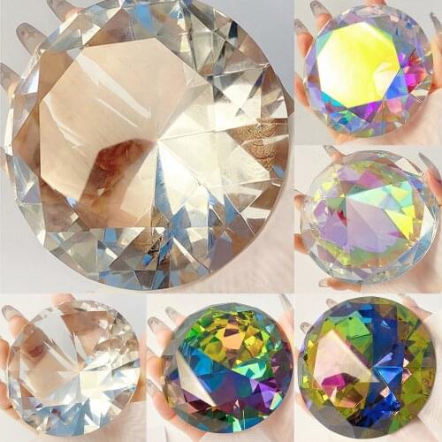 Glass Crystal Diamond Wedding Decorations Table Display Ornament Photo Props