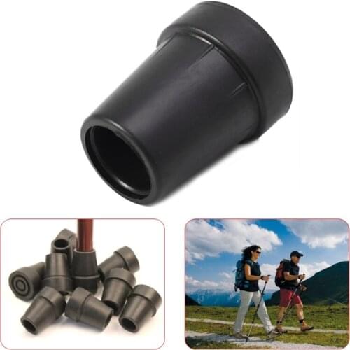 Walk Hiking Stick Rubber Tip Protect Trek Pole Crutch Pad Alpenstock Accessories
