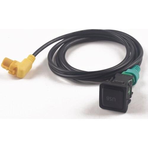USB AUX Switch Cable Harness RCD510 RCD300+ For VW For Golf MK6 For Jetta MK5 For Sagitar For Polo