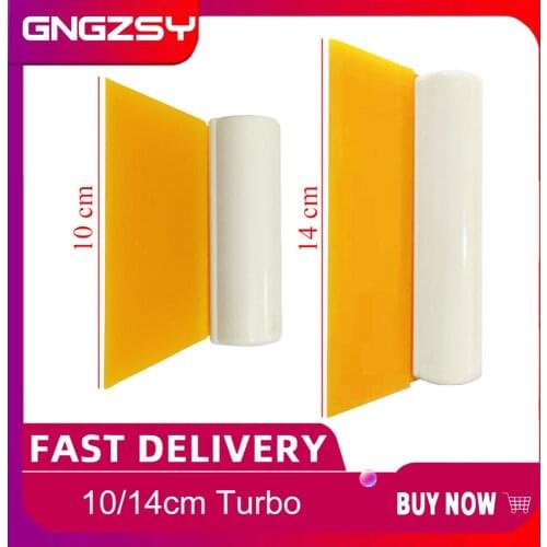 10cm 14cm Turbo Squeegee Soft Rubber Tube Scraper 4 Inch 5.5 Inch Car Wrap Scraper Window Tint Squeegee B27+B28