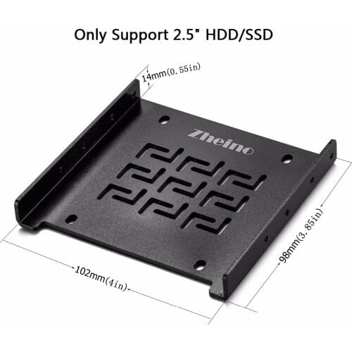 Zheino 2.5 ssd Mounting Frame Bracket for 2.5 Inch to 3.5 Inch Hard Drive Disk 2.5 Holderssd optical drive adapter