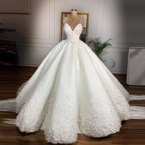 G Custom Made White Wedding Dresses No Train Bridal Dress