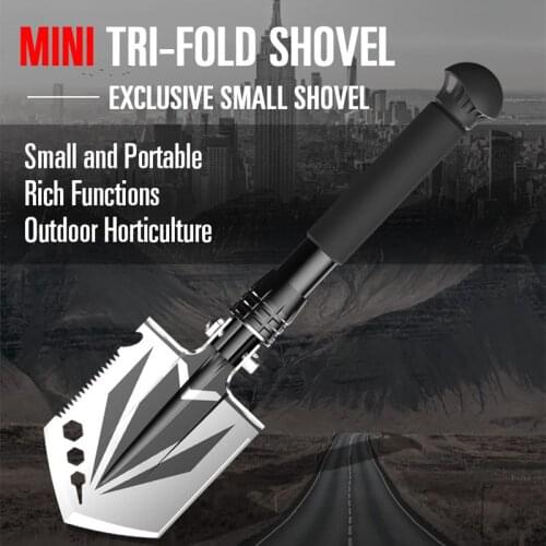 2021 Outdoor Vehicle Self-defense Tool Multifunctional Mini Garden Folding Portable Stainless Steel Shovel Digging Spade Axe