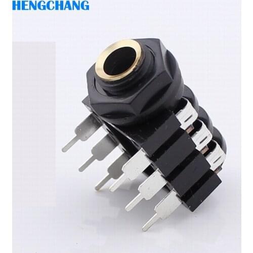 3Pins 6.35/6.5mm RCA socket Connector audio socket 6.5mm electric guitar sound console Headphone socket 10pcs/lot