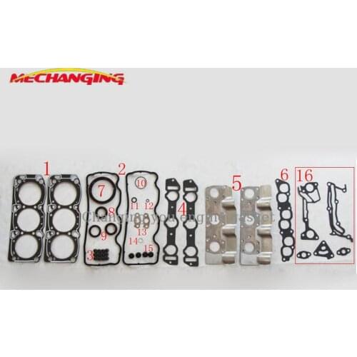 6G72 EFA For MITSUBISHI SIGMA OR PAJERO 4 3.0 V6 Engine Rebuilding Kits Engine Head gasket Full Set Engine Seal Gasket MD997517