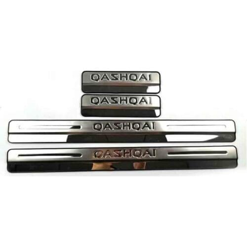Accessories For Nissan Qashqai Scuff Plate Stainless Steel Door Sills Pedal Car Styling Sticker 2013-15- 2017 2019
