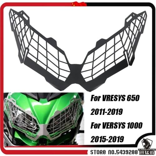 For KAWASAKI VERSYS 1000 2015 2016 2017 2018 2019 Motorcycle Headlight Guard Protector Cover Protection Grill Aluminum