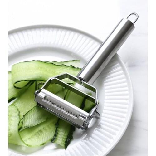 Double-Headed Stainless Steel Shredder Multifunctional Paring Knife Potato Melon Fruit Grater Household Fruit Peeler Peeler