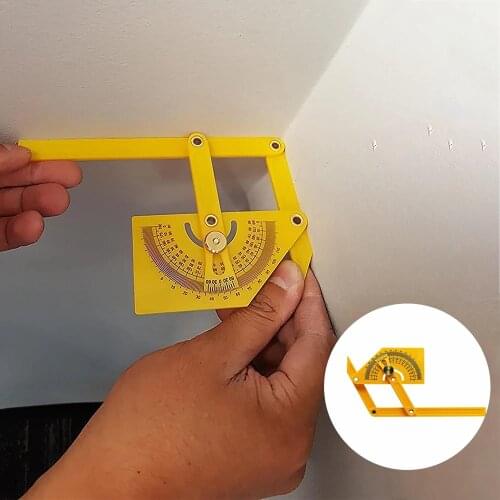 Woodworking Measuring Tool 0-180 degree Plastic Multi Angle Measure Angle Finder Protractor Woodwork tool Construction tools