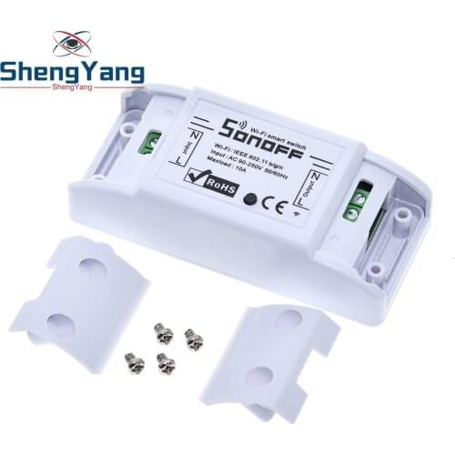 Itead Sonoff Smart Wifi Switch DIY Smart Wireless Remote Switch Domotica Wifi Light Switch Smart Home Controller Work with Alexa