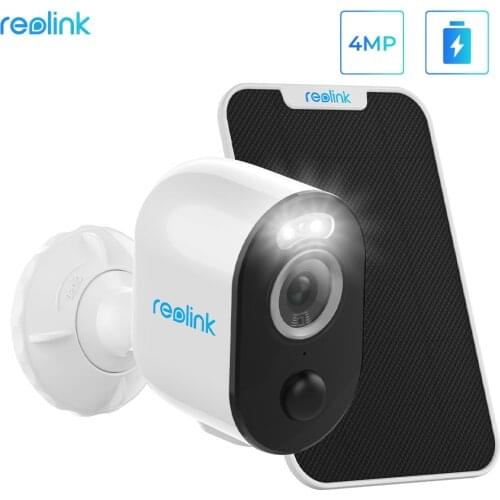 Reolink Argus 3 Pro with Solar Panel 4MP Camera Human/Car Detection 2.4G/5GHz WiFi 2-way Audio Color Night Vision