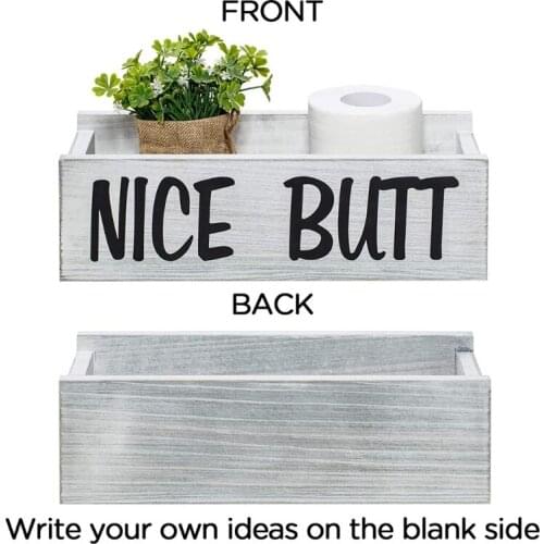 Nice Butt Bathroom Decor Box Funny Toilet Paper Storage Organizer Holder Rustic Farmhouse Kitchen Table Counter Decoration E8BD